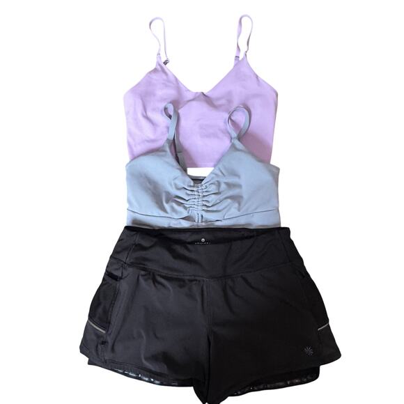 Athleta‎ Sports Bra and Short Bundle Womens Small Activewear Exercise Gym - Picture 1 of 14